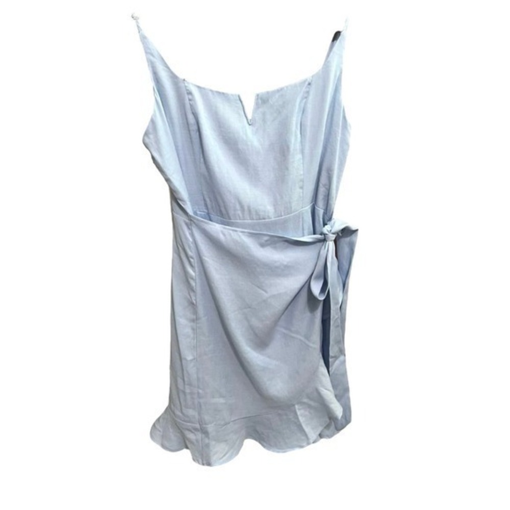 Hello Molly Light Blue Wrap Dress Size Large Spring Easter